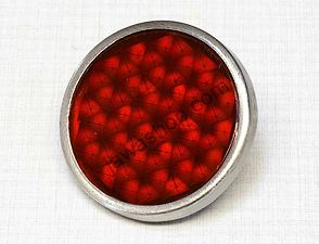 Reflector in tin 51mm with bolt - red (Jawa CZ 125 175 250 350) / 