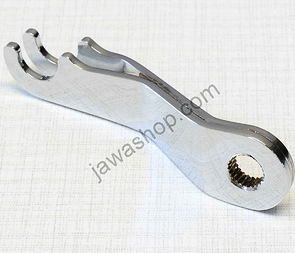 Brake arm lever - front, chrome (Jawa 50 Pionyr 550) / 
