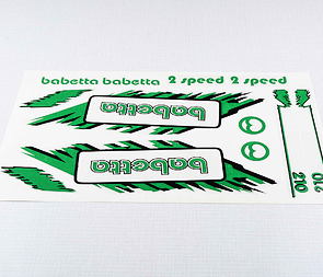 Sticker set Babetta - green (Jawa 50 Babetta 210) / 