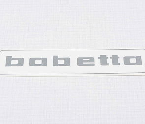 Sticker Babetta 136x32mm - silver (Jawa 50 Babetta 207 210) / 