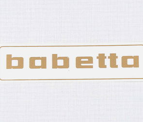 Sticker Babetta 136x32mm - golden (Jawa 50 Babetta 207 210) / 
