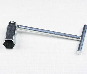 Spark plug spanner 21mm with joint (Jawa CZ 125 175 250 350) / 