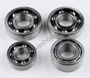 Ball bearing of engine set - 4pcs (Jawa CZ 250 350 634) / 