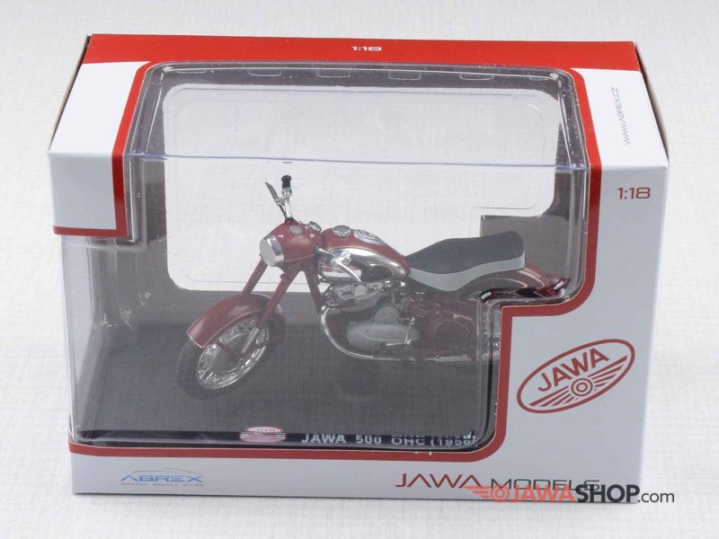 Moto Jawa 500 OHC Rojo 1:18 Abrex 