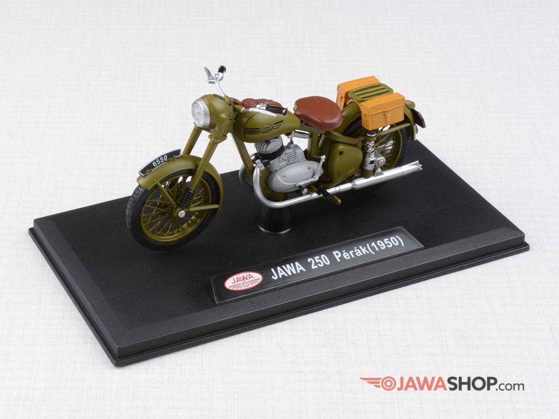 118 Scale Model Jawa 250 Perak 1950 Military Green