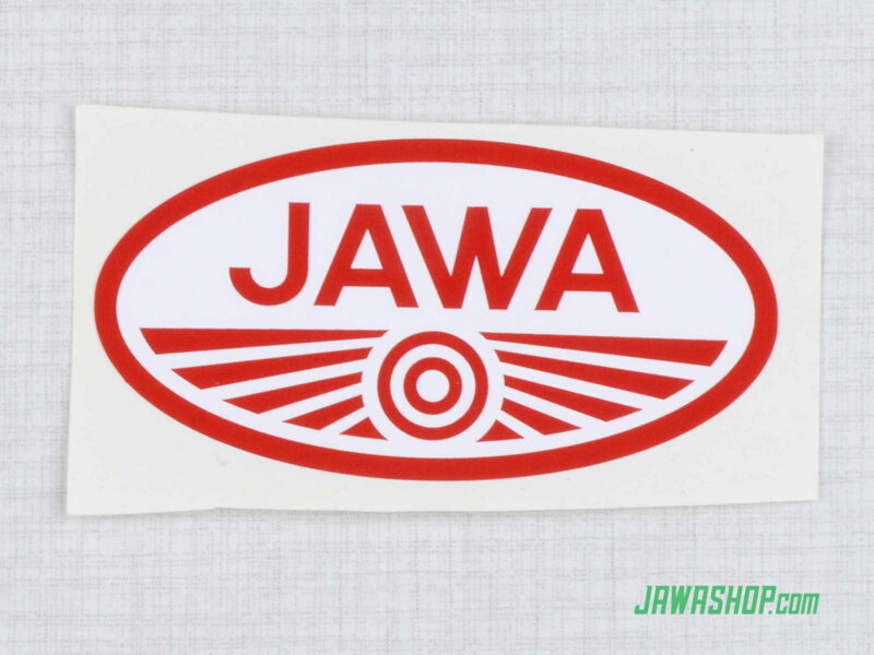 Gift Products | Iron-on logo (10x5,5cm) BLACK-RED - JAWA | JAWAPARTS.COM -  parts for JAWA, ČZ, JAWA-ČZ, Stadion, Babetta, Simson,...