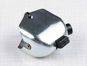 Lights switch, horn button with side hole - zinc (Jawa CZ 125 175 250 350 Kyvacka) / 