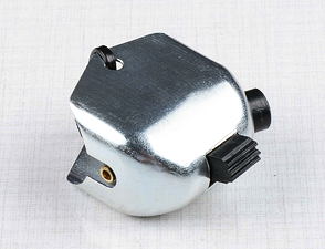 Lights switch, horn button with side hole (Zn) (Jawa, CZ Kyvacka) / 
