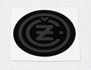 Sticker "CZ" 47mm - black / silver (CZ 125 175 250 350) / 
