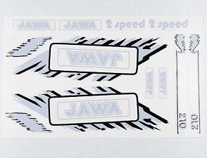 Sticker set JAWA - grey (Jawa 50 Babetta 210) / 