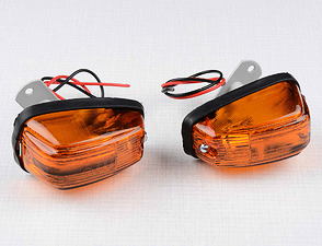 Rear blinker L+R set - rod 25mm (Jawa 250 350 Panelka) / 