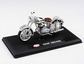 1:18 scale model Jawa Ogar 350 (1948) - GREY / 