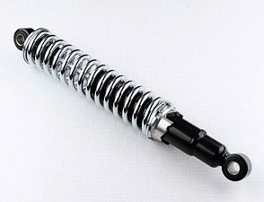 Rear shock - chrome spring (CZE) (Jawa 350 634 638 639 640) / 