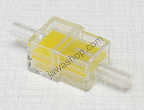 Fuel filter square 6mm - yellow Jawa, CZ / 