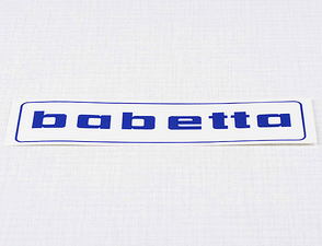 Sticker Babetta 136x32mm - blue (Jawa 50 Babetta 207 210) / 