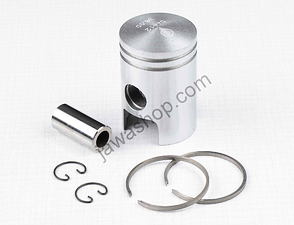 Piston set 38.00 - 40.00mm, pin 14.1mm (Jawa 50 Pionyr 20 21 23) / 