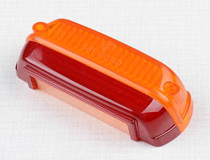 Tail lamp cover - orange / red (CZ, Scooter, PAV 40) / 