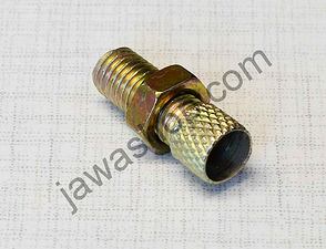 Bowden cable bolt with nut (Jawa CZ 125 175 250 350) / 