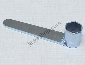 Spark plug spanner 21mm with handle (Jawa CZ Simson) / 