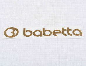 Sticker Babetta 135x25mm - golden (Jawa 50 Babetta 207 210) / 