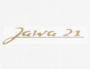Sticker Jawa 21 110x32mm (Jawa Pionyr 21) / 