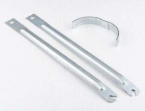 Rear mudguard support set - horizontal (Jawa 250 350 Perak) / 