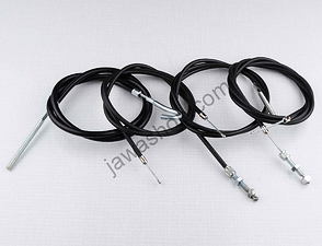 Bowden cable set with adjustment (Jawa CZ 250 350 Kyvacka) / 