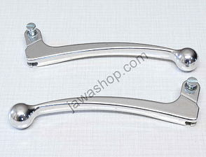Brake and clutch lever set with ball-end (Jawa CZ 250 350 Panelka) / 