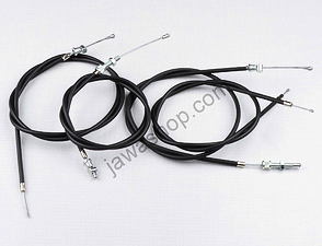 Bowden cable set (Jawa 50 Pionyr 555) / 
