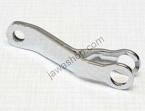 Brake arm lever - rear - chrome (Jawa 50 Pionyr 550) / 