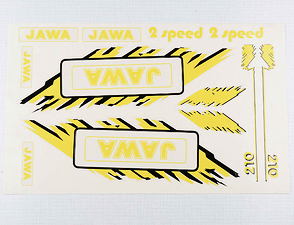 Sticker set JAWA - yellow (Jawa 50 Babetta 210) / 