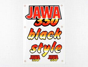 Sticker set Jawa 350 black style (Jawa 640) / 