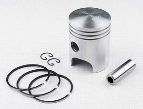 Piston set 58.00 - 60.00mm, pin 16mm - LEFT (Jawa 350  - 12V) / 