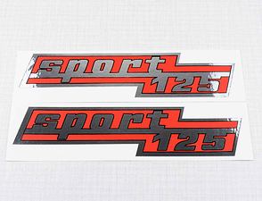 Side box sticker "sport 125" - set (CZ 125) / 