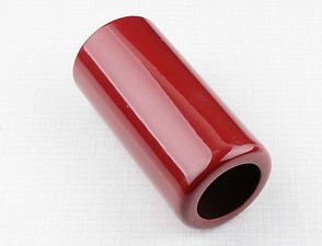 Rear shock cover - upper red (Jawa CZ 125 175 250 350) / 