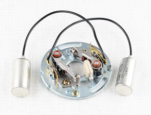 Contact breaker base plate set 2-cylinders (Jawa 350) / 