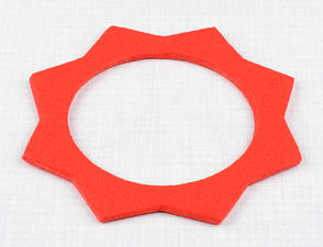 Felt pad of filler cap - red (Jawa 250 350 CZ 125 175) / 