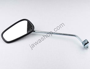 Rearview mirror with clamp left - oval (Jawa 350 634) / 