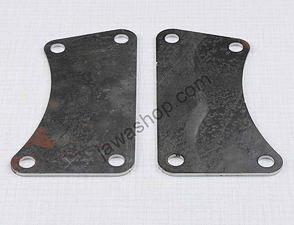 Engine bracket set - flat (Jawa 250 350 Kyvacka) / 