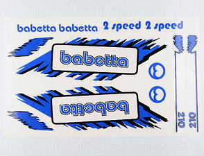 Sticker set Babetta - blue (Babetta 210) / 