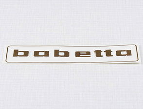 Sticker Babetta 136x32mm - golden (Jawa 50 Babetta 207 210) / 