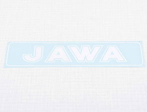 Sticker Jawa 140x35mm - white (Jawa) / 