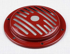 Electric horn cover d107mm -red (Jawa CZ 125 175 250 350 Kyvacka) / 