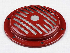 Electric horn cover d107mm -red (Jawa CZ 250 350 Kyvacka) / 