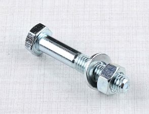 Bolt of rear shock M7x40mm with nut, washer (Jawa 250 350 Perak) / 