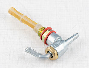 Fuel tap M14 x 1.5  Jikov - sideways outlet (Jawa CZ 125 175 250 350 Kyvacka) / 