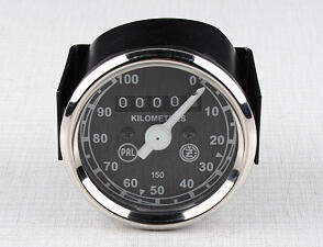 Speedometer 100 km/h - black PAL (CZ 125 150 B T C 501) / 