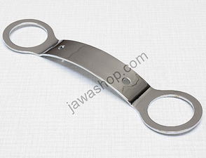 Front mudguard holder - upper, chrome (Jawa 350 634) / 