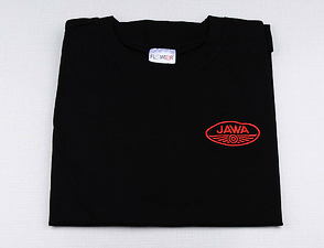 T-shirt black with red JAWA logo / 