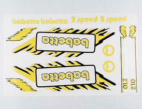 Sticker set Babetta - yellow (Jawa 50 Babetta 210) / 